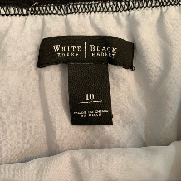 NWOT Women’s White House Black Market Black & White Snakeskin Print Mini Skirt - Picture 7 of 7